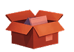 Open shipping box icon for the packing and shipment step