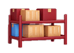 Storage shelf with boxes icon for the smart put-away step