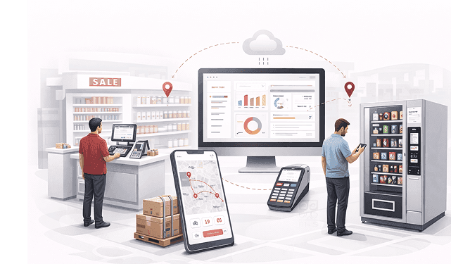 Smart vending machine, retail checkout and cloud dashboard for 24/7 unattended sales