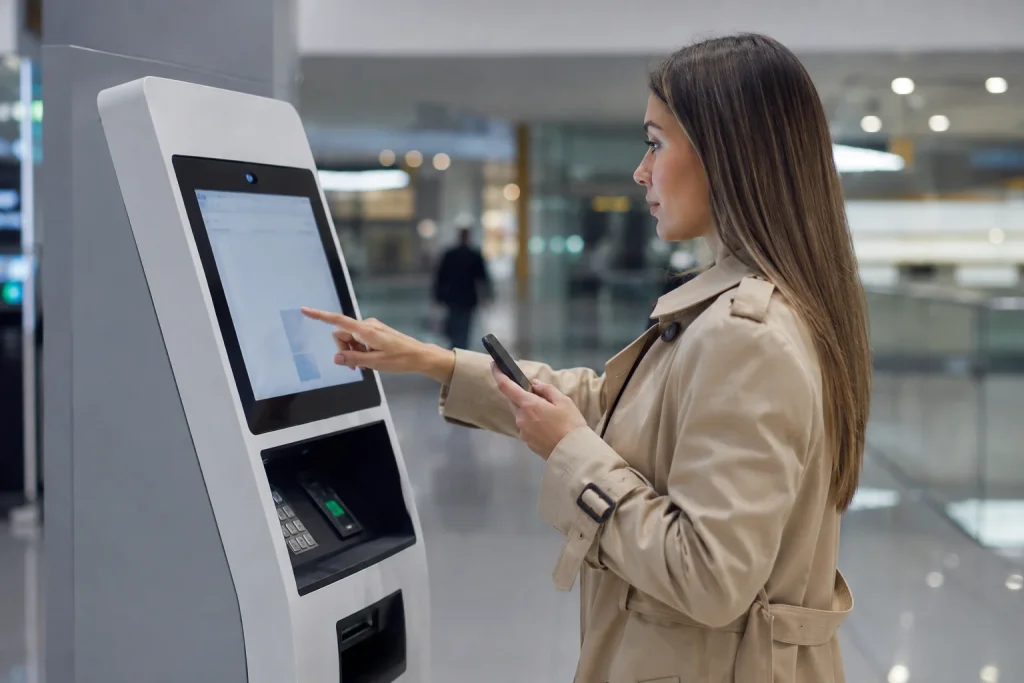 kiosk in public areas